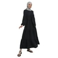 thumbnail image 2 of Black - Crew neck - Unlined - Modest Dress - Benin, 2 of 5