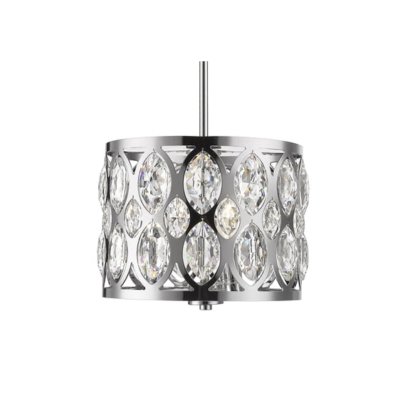 3 Light Chandelier In Metropolitan Style 12 Inches Wide By 9 Inches High-Chrome Finish Z-Lite 6010-12Ch