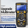 thumbnail image 4 of Multimeter 1999 Count Digital AC/DC Voltage Current Resistance High Precision Professional Electrical Tester Tools, 4 of 9