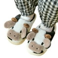 thumbnail image 3 of Girls Slippers Kids Shoes Slippers Cartoon Cow Indoor Outdoor Winter Footwear for Boys and Girls, 3 of 9