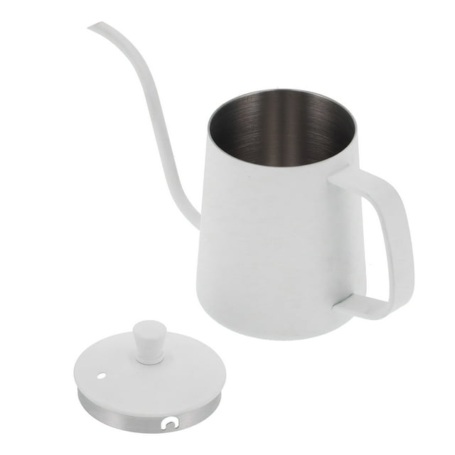 Hervidor de acero inoxidable, hervidor de café con cuello de cisne de 350 ml, hervidor de té, hervidor con cuello de cisne, diseño elevado
