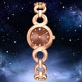 thumbnail image 4 of Reloj de aleación de moda Reloj de pulsera de cuarzo con pantalla analógica y esfera redonda (verde dorado rosa), 4 of 6