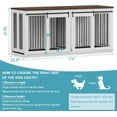 thumbnail image 2 of EastVita 71" Large Dog Crate Furniture ,Heavy Duty Dog Kennel for Large Breed with Removable Divider & Tray,Furniture Style Wooden Crates Tv Stand Side End Table, 2 of 6