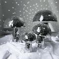 thumbnail image 3 of 4in Mushroom Shape Disco Mirror Ball Bedroom Decoration Aesthetic Retro Reflective Sparkle Mushroom Party Home Decor, 3 of 8
