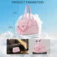 thumbnail image 2 of QYMHOODS Waterproof Travel Duffel Bag with Multi-Pockets and Luggage Strap,Pink, 2 of 6