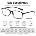 thumbnail image 7 of Fangasis Reading Glasses Protection Eyewear Vision Care Mens Womens High-Definition Readers Spectacles Unisex Magnifying Anti-BlueRay Anti-Blue Lightweight Black-3PCS +3.00, 7 of 7