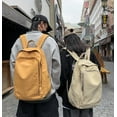 thumbnail image 2 of Grunge Aesthetic Canvas Travel Daypack  Large Vintage College Rucksack Lightweight Laptop Backpack, 2 of 7