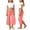 Rose Gold, variant on XINXIAOO Kids Fold Over Capri Pants for Girls Grey Low Rise Wide Leg Yoga Capris Summer Flowy Pants Streetwear 5-6 Years Girls Pants