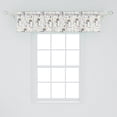 thumbnail image 2 of Ambesonne Forest Valance Pack of 2, Floral Branches Herbs Wild, 54"X12", Rose Lime Green Grey, 2 of 4