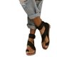 thumbnail image 3 of Primavera y verano talla grande estilo Roma Sandalias de mujer de fondo plano transpirables y versátiles., 3 of 3
