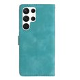 thumbnail image 2 of SaniMore Wallet Case for Samsung Galaxy S23 Ultra 6.8" 2023, PU Leather Embossed Flower Shockproof [Card Slots + Cash Pocket + Removeable Wrist Strap] Kickstand Full Protective Business Shell, Blue, 2 of 11