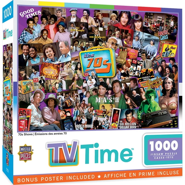 Rompecabezas MasterPieces Nostalgic 70's Television, 1000 unidades