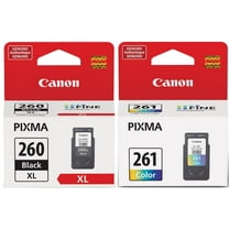 Canon PG-260 XL High Yield Black Ink Cartridge (3706C001)   CL-261 Standard Color Ink Cartridge (3725C001)