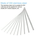 thumbnail image 4 of Uxcell 19 Pcs 304 Stainless Steel Round Rods 2/2.5/3/4/5/6/8/10mm Dia 350mm Length Solid Shaft Rods for DIY Model Car, 4 of 5