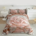 thumbnail image 2 of Manfei 3D Pearl Floral Full Size Comforter Sets for Girls, Chic Flower Bedding Comforter Set, Princess Pink Bedding Sets, Luxury Bedroom Decor Reversible 3-Piece, 2 of 8