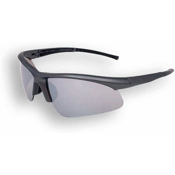 Safe Handler Gray Sport Safety Glasses For Men/Women, Black Mirror Lens, Anti-Scratch (Pack of 1)