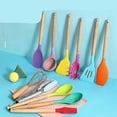 thumbnail image 2 of 11 Pcs Colorful Kitchen Silicone Heat Resistant Cookware Spoon Shovel Set-In Stock, 2 of 5