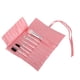 thumbnail image 3 of Juego de brochas de maquillaje portátil, 7 Uds., herramienta de belleza para principiantes con bolsa para brochas de PU (rosa), 3 of 8
