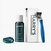 Harry's 5-Blade Razor Shaving Set with Blade cartridge and Shave Gel (Indigo Blue)