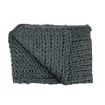 thumbnail image 3 of Northlight 50" x 60" Cable Knit Plush Throw Blanket - Gray, 3 of 4