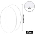 thumbnail image 2 of 10PCS 4 Inch Clear Acrylic Sheet Round Circle Dis Acrylic Sheet for Decoration Office Sign Coasters and Other DIY Project 3mm Thick, 2 of 8