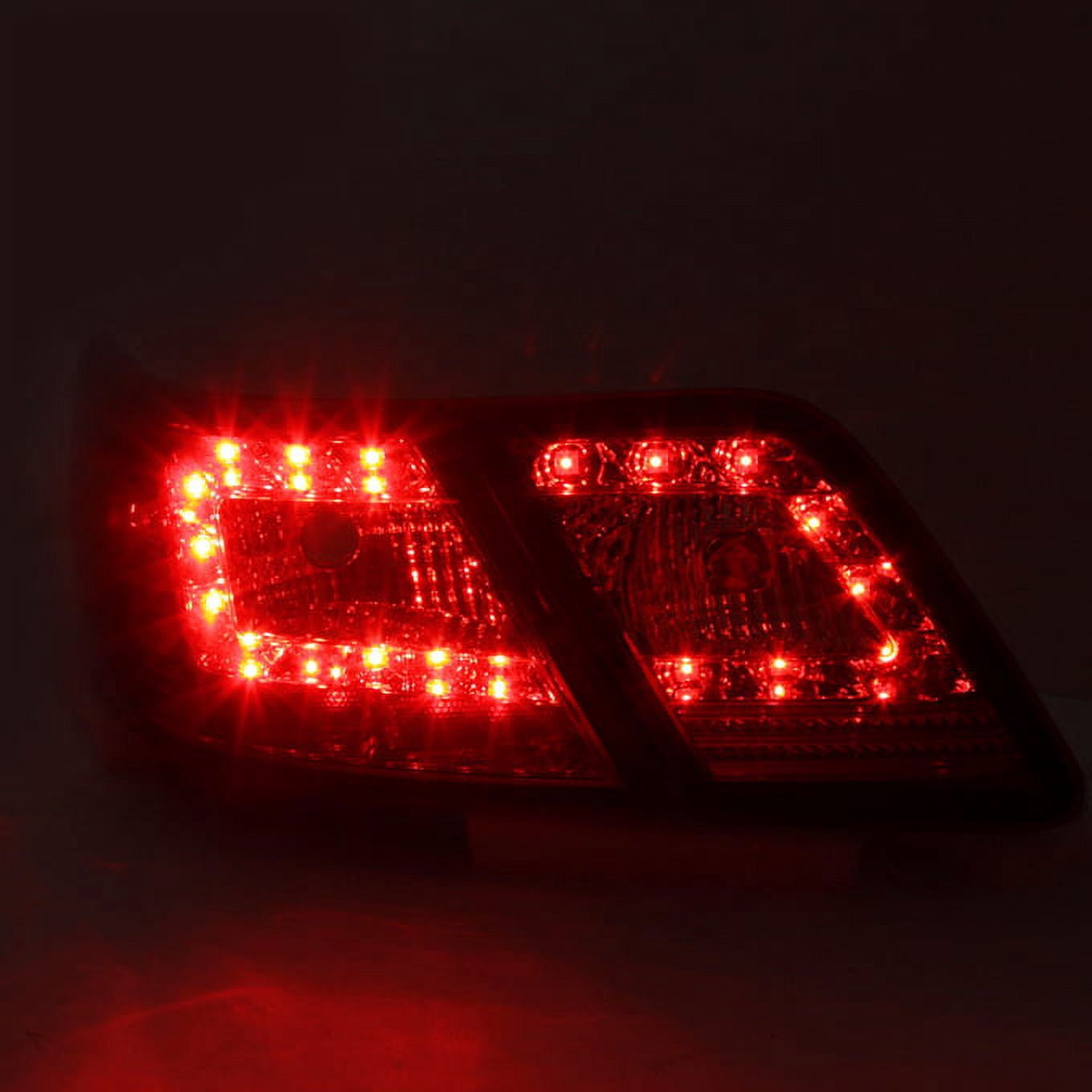 AKKON - For 07-09 Camry Base CE LE SE SLE Model JDM Red Clear LED Tail Lights Brake Lamps 4pcs Replacement Set