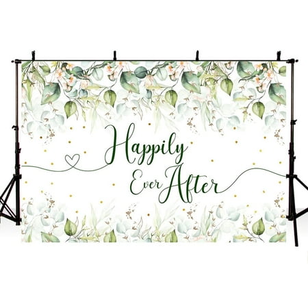 Image of AIBIIN 7x5ft Happily Ever After Backdrop for Weddi