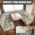 thumbnail image 2 of XYZCANDO Butterfly RV Dinette Cushions Stretchable Furniture Covers for Sofa and Loveseat Universal Bench Seat Cover Comfortable Cushion Covers for Couches and Sofas Camper Must Haves Yellow, 2 of 7