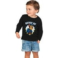thumbnail image 3 of Official Paw Patrol Chase Birthday Boy Shirt Toddler Kids Long sleeve T-Shirt 4T Black, 3 of 5