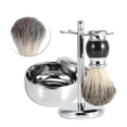 thumbnail image 4 of Trousse de Brosse à Raser, Outil de Rasage pour Hommes, Trousse Bol en Alliage pour Tasse Barbe Trousse de Rasage pour Hommes Brosse à Raser pour Hommes Support Cheveux, 4 of 8