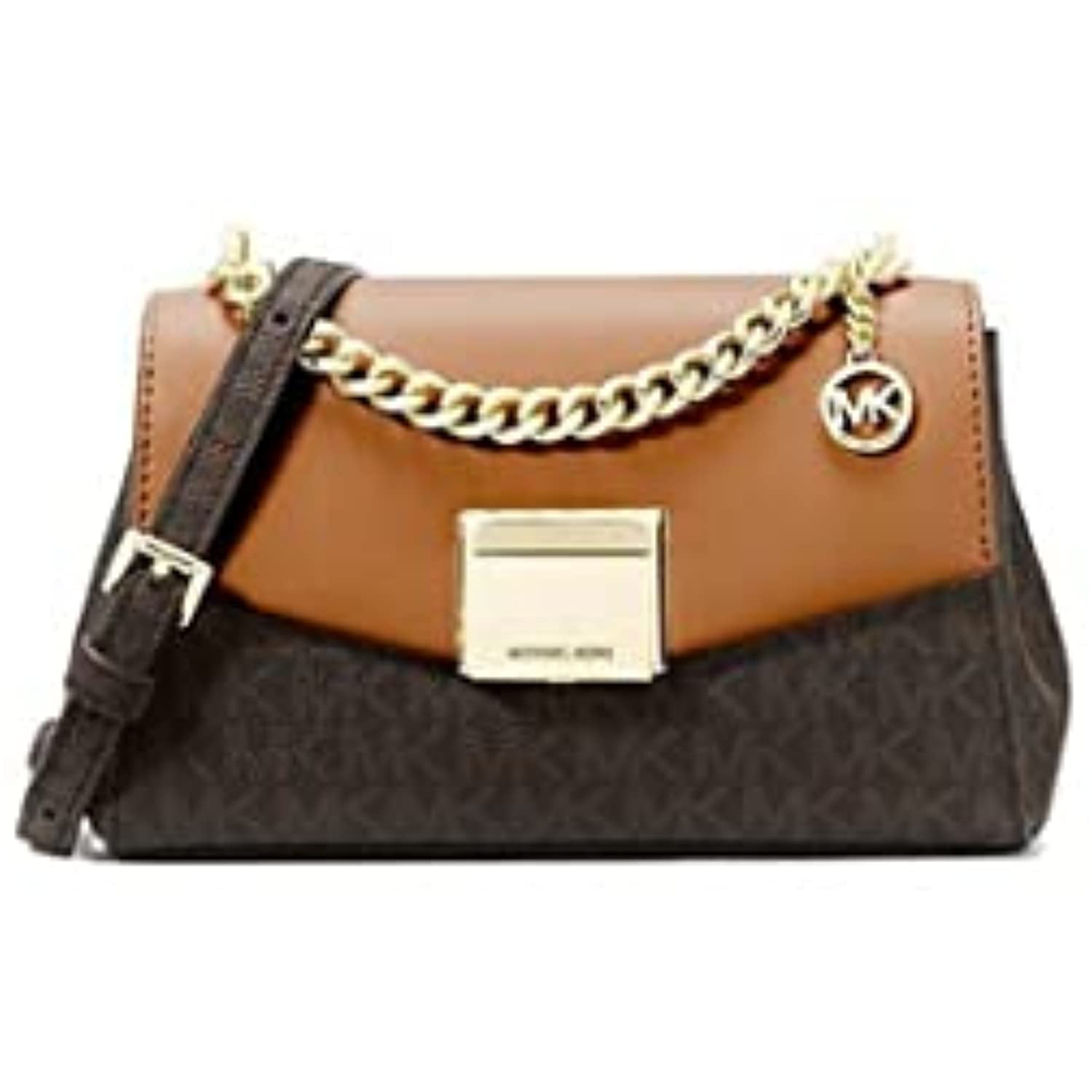 Michael Kors Lita Small Leather Crossbody Bag (Black): Handbags