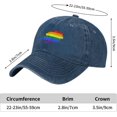 thumbnail image 6 of LGBT Flag Map of Austria Baseball Cap Women Men Hat Vintage Trucker Sun Hat Dad Cowboy Hats, 6 of 8