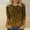 E-Multicolor, variant on EQWLJWE 3/4 Sleeve Shirts for Women 2024 Casual Tops Summer Multicolor Round Neck Sparkle Glitter Print Pullover Trendy Loose Blouse for New Year Carnival Festival (S-5Xl)