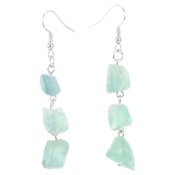 Pendientes Minnieouse para mujer decoración de oreja de cristal joyería chapada color Verde