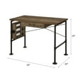 thumbnail image 2 of Newboti Furniture Endang Weathered Oak & Black Finish Writing Desk BN.0683, 2 of 10