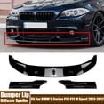 thumbnail image 2 of Front Bumper Lower Lip Diffuser Spoiler Modified Accessories For BMW 5 Series F10 F11 M Sport 2011-2017, 2 of 7