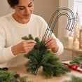 thumbnail image 4 of Decorative Wreath Frames for Floral Arrangements Star Heart Cane Shapes Home Decor, 4 of 7