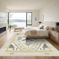 thumbnail image 3 of ODIKA 8'x10' Machine Washable Non-Slip Area Rug, Southwestern Beige High Traffic Rug with Pad, Beige, 1021782, 3 of 8