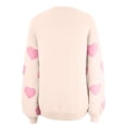 thumbnail image 6 of VISALY Valentine Day Sweater Love Print Heart Sweater Fashion Sweaters Business Casual Sweater Cozy Sweaters Base Sweater Trendy Sweaters Comfy Sweaters Oversize Sweaters Trendy Beige L, 6 of 6