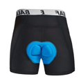thumbnail image 2 of BALEAF Pantalones cortos de bicicleta acolchados 3D para hombre Ropa interior de ciclismo Ciclismo de montaña Bicicleta MTB Calzoncillos para hombres Negro L, 2 of 5