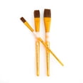 thumbnail image 6 of RCC 230 | Crafter's Choice™ 3pc Synthetic Camel Hair Flat Brush Set, 6 of 8