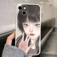 thumbnail image 1 of Funda de silicona a prueba de golpes para iphone, carcasa con dibujos de chicas japonesas de anime para iphone 14 13 pro max 11 12 mini 8 plus 7 se2 se3 6s xr xs x Fivean unisex, 1 of 2