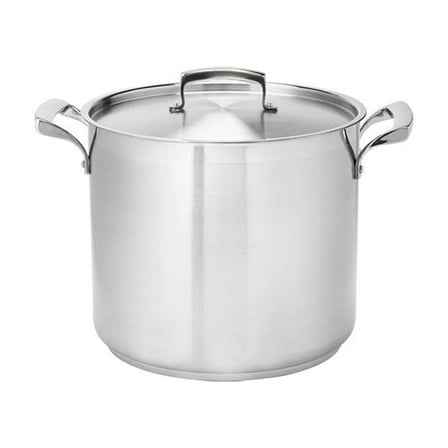Browne Foodservice Thermalloy Stainless Steel Deep Stock Pot | 12 Qt.