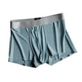 thumbnail image 2 of HUPOM Men'S Underwear Underwear For Men Pack Medium waist Comfort Waist Solid Thong Gray 3XL, 2 of 3