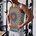 thumbnail image 6 of Haiem Round Mandala Men Workout Tank Top Gym Bodybuilding Sleeveless Muscle T Shirts Athletic Tank Breathable Workout Shirt-XX-Large, 6 of 8