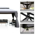 thumbnail image 6 of Grand Patio Outdoor Soft-Top Gazebo, Water-Resistant Gray Patio Covers Gazebos, Curtains, 10 x 13 Ft, 6 of 10