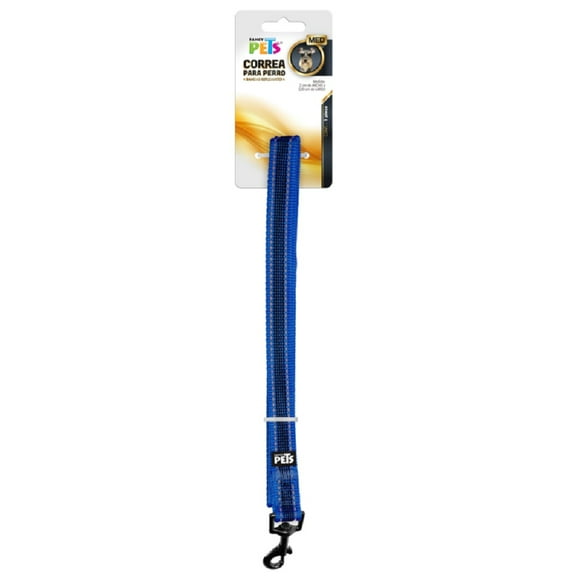 Correa Ultra Grip Fancy Pets Bandas Reflejante Mediano Azul FL8735