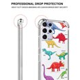 thumbnail image 3 of Dinosaur Collage Clear Case for Samsung Galaxy S21 Ultra,Aesthetic Art Design Case for Men Women,Unique Soft Transparent TPU Bumper Case Cover, 3 of 5
