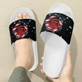 thumbnail image 3 of Psesaysky Flowers Star Pattern Slide Sandals for Women Girls Lightweight Anti-Slip Durable Flip-Flops Size 6-13.5, 3 of 4