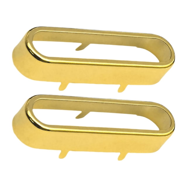 2 piezas de cubiertas para pastillas de guitarra, latón, instrumento musical, cubiertas abiertas para pastillas individuales Oro
